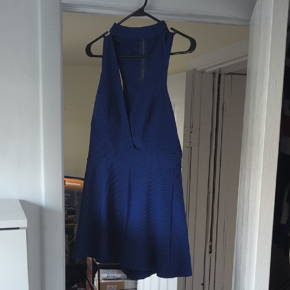 Blue Sleeveless Dress